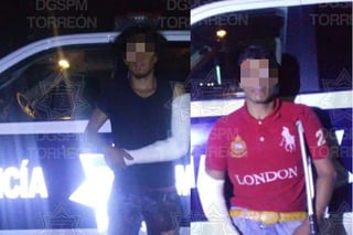 Los sujetos fueron detenidos por el personal de la Dirección de Seguridad Pública de la ciudad de Torreón. (EL SIGLO DE TORREÓN)