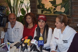 La candidata de Morena, Marina Vitela acusó que hay campaña sucia en su contra en las redes sociales. (EL SIGLO DE TORREÓN)