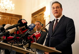 El hasta hoy vicecanciller de Austria y líder del ultranacionalista FPÖ, Heinz-Christian Strache. (EFE)