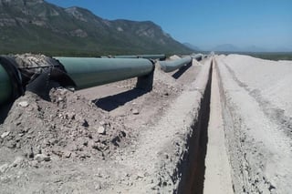 Se reanudaron los trabajos de construcción del gasoducto La Laguna-Aguascalientes, en el tramo que atraviesa por las comunidades del municipio de Cuencamé. (ARCHIVO)