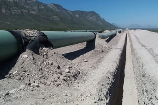 La obra se reanuda en el gasoducto La Laguna -Aguascalientes, en el tramo que atraviesa por comunidades de Cuencamé. (ARCHIVO)