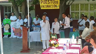 Inició esta mañana la Semana Nacional de Salud en el municipio de San Pedro, para realizar durante varios días algunas acciones como la vacunación contra el Virus del Papiloma Humano (VPH).  (EL SIGLO DE TORREÓN)