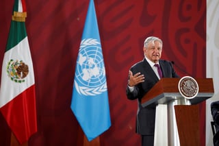 El presidente López Obrador agradeció al organismo de las Naciones Unidas por facilitar el desarrollo regional. (EFE)