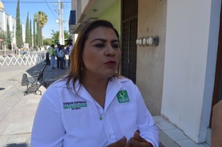 La candidata del PVEM formalizará denuncia por robo de su propaganda ante la Vicefiscalía del Estado de Durango.