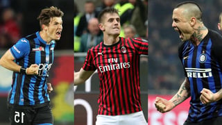 El Atalanta, tercero, el Inter de Milán, cuarto, y el Milan, quinto, se jugarán este domingo los últimos dos billetes para disputar la próxima Liga de Campeones. (ARCHIVO)