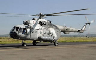 La Secretaría de Marina confirmó el accidente en su cuenta en Twitter y agregó que la aeronave era un helicóptero MI-17. (ARCHIVO)
