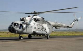La Secretaría de Marina (Semar) de México declaró este lunes que la falta de combustible no fue el motivo por el que se accidentó un helicóptero el pasado viernes en el central estado de Querétaro, cobrándose la vida de 5 personas. (ARCHIVO)