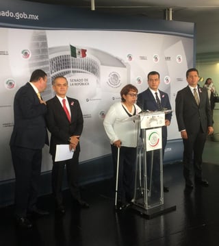 La senadora María Leonor Noyola Cervantes renunció a la bancada del Partido de la Revolución Democrática (PRD) y anunció que se sumará en los próximos días a la fracción del PVEM en la Cámara de Senadores. (TWITTER) 