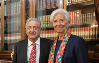 López Obrador se refirió a su encuentro con Christine Lagarde, directora del FMI. (ARCHIVO)