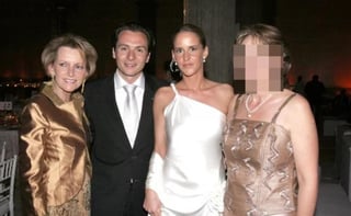 Gilda Austin, Emilio Lozoya y Marielle Helen Eckes, en su boda del 2016. (EL UNIVERSAL)