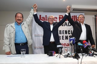 El conteo rápido da al candidato de la coalición Juntos Haremos Historia, Jaime Bonilla, entre el 50.7 y el 53.3 por ciento de los votos en la elección a la gubernatura. (EL UNIVERSAL)