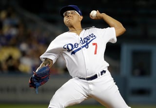 Julio Urías lanzó dos entradas perfectas en las que ponchó a tres rivales, en la derrota de Dodgers 3-2 ante Diamondbacks. (ARCHIVO)