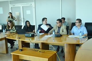 Jesús Javier Campos Escobedo, presidente del Tribunal de Justicia Municipal presentó ayer su Informe ante la Comisión de Justicia Municipal del Cabildo del Ayuntamiento de Torreón. (FERNANDO COMPEÁN)
