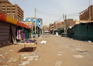 La oposición que ha liderado las protestas muestra el escenario desolado en las principales calles de Sudán. (EFE)