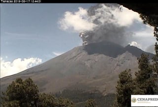 La Coordinación Estatal de Protección Civil Morelos (CEPCM) informó que los municipios de Tetela del Volcán y Hueyapan reportan caída de ceniza del volcán Popocatépetl. (TWITTER)