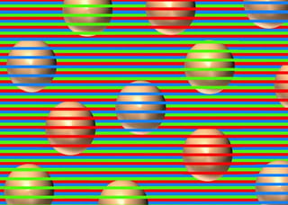 Una ilusión óptica que juega con la percepción de líneas y colores. (INTERNET)