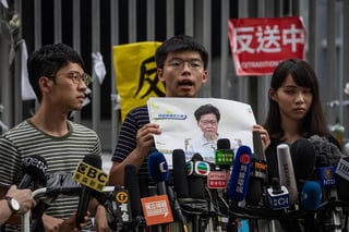 Activista Joshua Wong anuncia que protestas seguirán. (EFE)