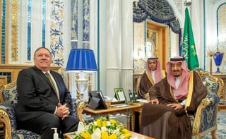 El secretario de Estado estadounidense llegó a Riad en la primera de dos escalas por países árabes para tratar la situación en la región tras el aumento de la tensión con Irán. (EFE)