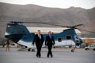La visita de Pompeo llega días antes de que una delegación estadounidense se reúna con los talibanes. (AP)