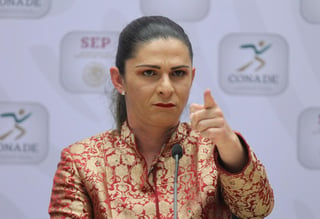 La directora de la Conade, Ana Gabriela Guevara será cuestionada por la Comisión del Deporte el próximo 8 de julio. (EFE)