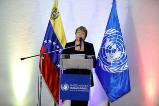 La alta comisionada de Naciones Unidas visitó Venezuela del 19 al 21 de junio; ayer denunció violaciones a los derechos humanos. (ARCHIVO)