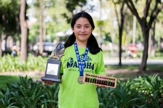 A sus 12 años, María Fernanda tiene un lugar asegurado en una competencia de matemáticas a nivel mundial. (EL UNIVERSAL)
