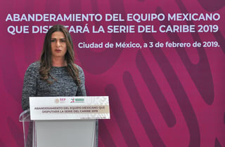Ana Guevara anunció el recorte del presupuesto para el deporte. (ARCHIVO)