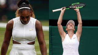 Simona Halep se convirtió este sábado en la primera rumana en ganar el título individual de Wimbledon al vencer en la final a la estadounidense Serena Williams. (EFE)