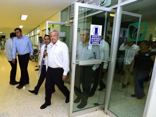 Durante un recorrido por el hospital rural Villamar, el mandatario dio un dato de cómo la administración anterior dejó al sector salud. (ARCHIVO)
