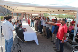 Sin ejidatarios de Benito Juárez, se conformó el consejo ayer. (EL SIGLO DE TORREÓN/GUADALUPE MIRANDA)