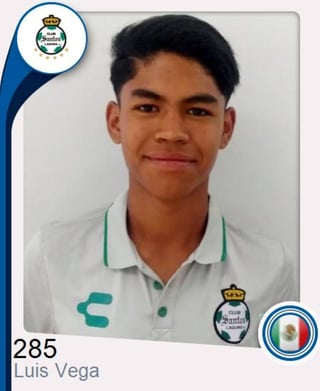 El canterano de Santos Laguna, Luis Vega Espinoza, jugará con la Selección Nacional de México Sub-15. (ESPECIAL)