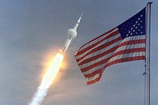 La misión espacial que llevó a que un hombre pisase por primera vez la Luna comenzó el 16 de julio de 1969. (EFE)