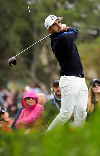 El golfista mexicano Abraham Ancer espera obtener un mejor resultado que el año pasado. (EFE)