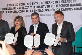El municipio de San Buenaventura tendrá un Campus del IPN, producto de la firma de un convenio de colaboración para la construcción entre el instituto y el Gobierno de Coahuila.