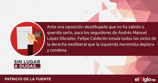 Felipe Calderón: ¿el nuevo villano favorito?