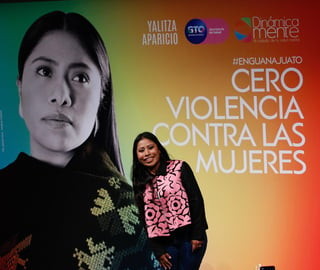 Evento. Yalitza Aparicio asistió al Festival Internacional de Cine Guanajuato (GIFF), en la ciudad de San Miguel de Allende, para presentar la campaña Cero Violencia Contra Mujeres.