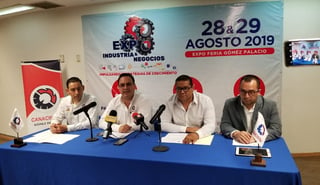 Invitan a la cuarta edición de la 'Expo Industria y Negocios', organizada por la Canacintra Gómez Palacio. (EL SIGLO DE TORREÓN)