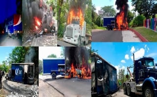 En un comunicado la Fiscalía General informó que se abrieron las carpetas de investigación por la quema de los vehículos en manos de militantes del Frente Nacional de Lucha por el Socialismo.
(ESPECIAL)