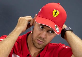 El piloto germano de Ferrari durante una rueda de prensa previa al Gran Premio de Fórmula 1 en su natal Alemania.