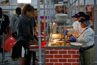 El comedor de los Juegos Panamericanos está preparado para suministrar 50 mil raciones de comida al día.
