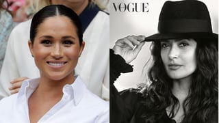 Confirman. La duquesa de Sussex, Meghan Markle, será la editora del número de septiembre de la revista British Vogue, la mexicana Salma Hayek aparecerá en la portada. (AP/Instagram)