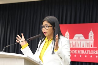 En declaraciones a la emisora Unión Radio, Rodríguez dijo que el anuncio de Trump de considerar aplicar 'un bloqueo o cuarentena' a Venezuela es una de las mayores amenazas contra su país y que viola la Carta de Naciones Unidas. (ARCHIVO)