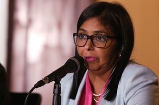 La vicepresidenta de Venezuela, Delcy Rodríguez, señaló que no hay sustento jurídico. (ARCHIVO)