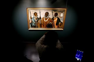 Es un lienzo elaborado hace 420 años y que retrata el cimarronaje que se dio en la época colonial, con hombres libertos africanos que se asentaron en lo que hoy es la provincia costera de Esmeraldas. (EFE)