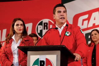 Alejandro Moreno Cárdenas, candidato a la dirigencia nacional del PRI, señala que las tendencias le favorecen en la elección. (AGENCIAS)