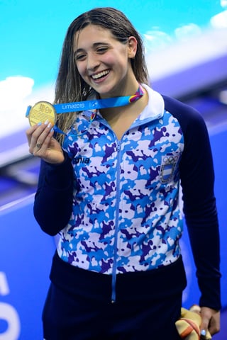 Delfina Pignatiello ganó el oro en 800M Estilo Libre. (ARCHIVO)