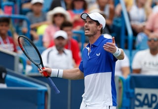 Andy Murray perdió 6-4, 6-4 ante Richard Gasquet en la primera ronda del Masters 1000 de Cincinnati. (AP)