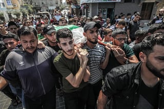 Fuerzas israelíes mataron a tres palestinos e hirieron de gravedad a otro cerca de la barrera fronteriza entre Israel y la Franja de Gaza, dijo el Ministerio de Salud palestino en Gaza el domingo. (EFE)