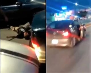 En las imágenes se observa a un sujeto golpear al chófer de la unidad, golpearlo contra el suelo y dejarlo inconsciente. (EL UNIVERSAL)