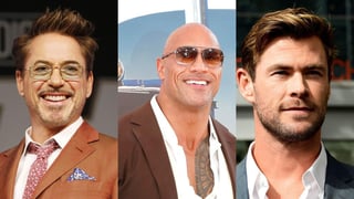 Dwayne Johnson, Chris Hemsworth y Robert Downey Jr. lideran la lista de los actores mejor pagados. (ESPECIAL)
